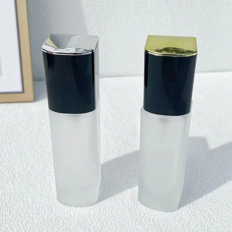 30Pcs 30ml Refillable BB Cream Bottle Travel Cosmetics Bottle Empty Liquid Foundation Container Frosted Glass Pump Bottle