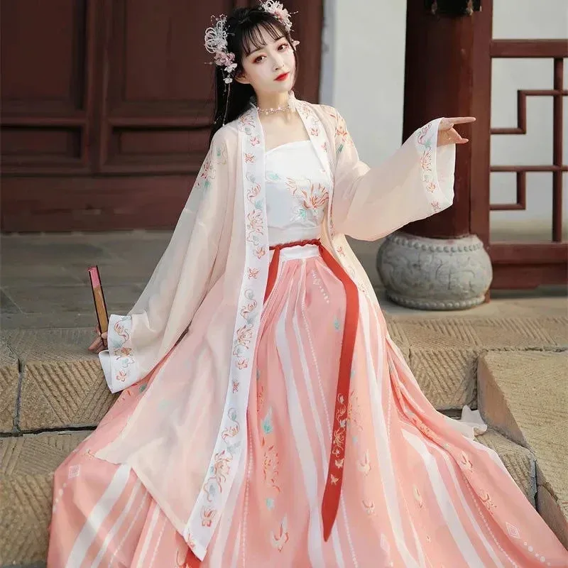 

COSda@Women Hanfu Dress Traditional Chinese Fabrics Outfit Ancient Folk Dance Stage Costumes Oriental Fairy Princess CosplayCOSd