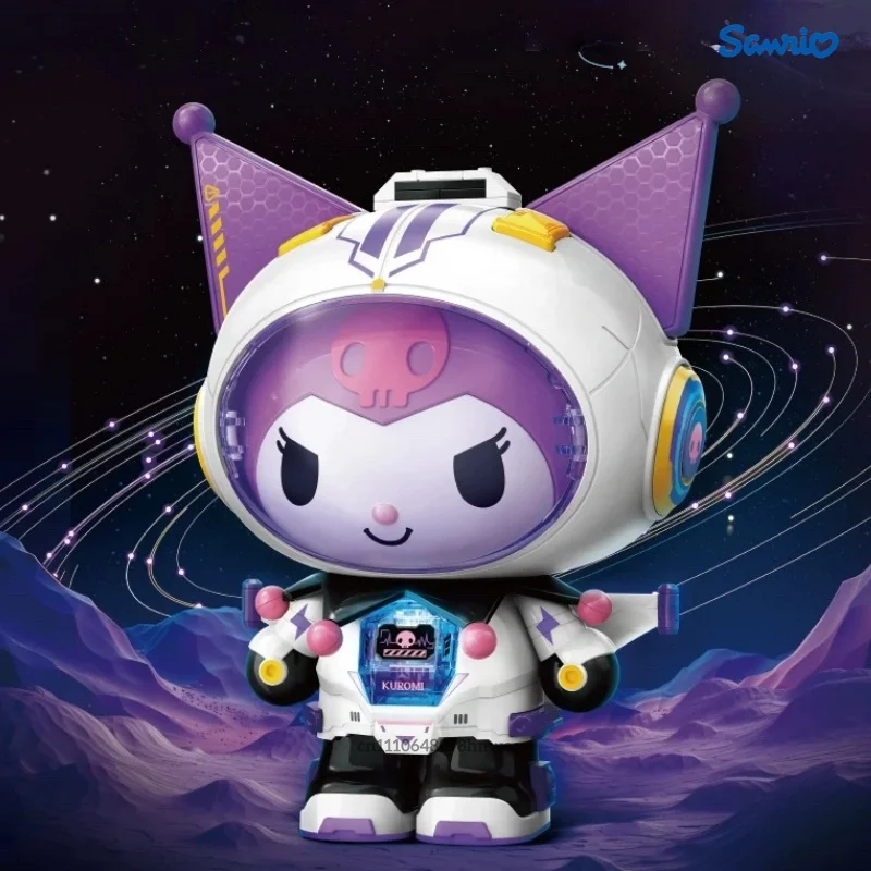 

Sanrio Series Building Blocks Kuromi Interstellar Travel Assembly Model Cinnamoroll Sleep Time Hello Kitty Ornaments Toys Gifts