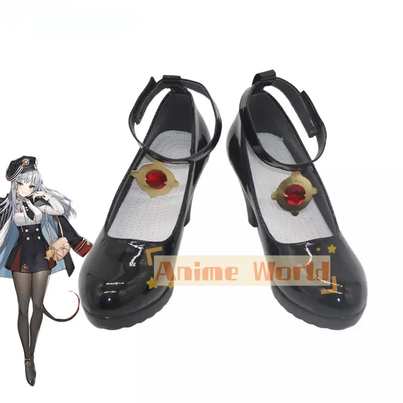 

Игровой синий архив KURODATE HARUNA Cosplay Shoes из искусственной кожи Shoes, Хэллоуин Карнавальная обувь Cosplay Prop, изготовленный на заказ