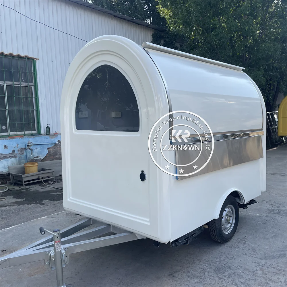 

Mobile Catering Truck Street Fast Food Trailer Outdoor Mobile Concession Ice Cream Snack Cart Fast Food Truck With CE