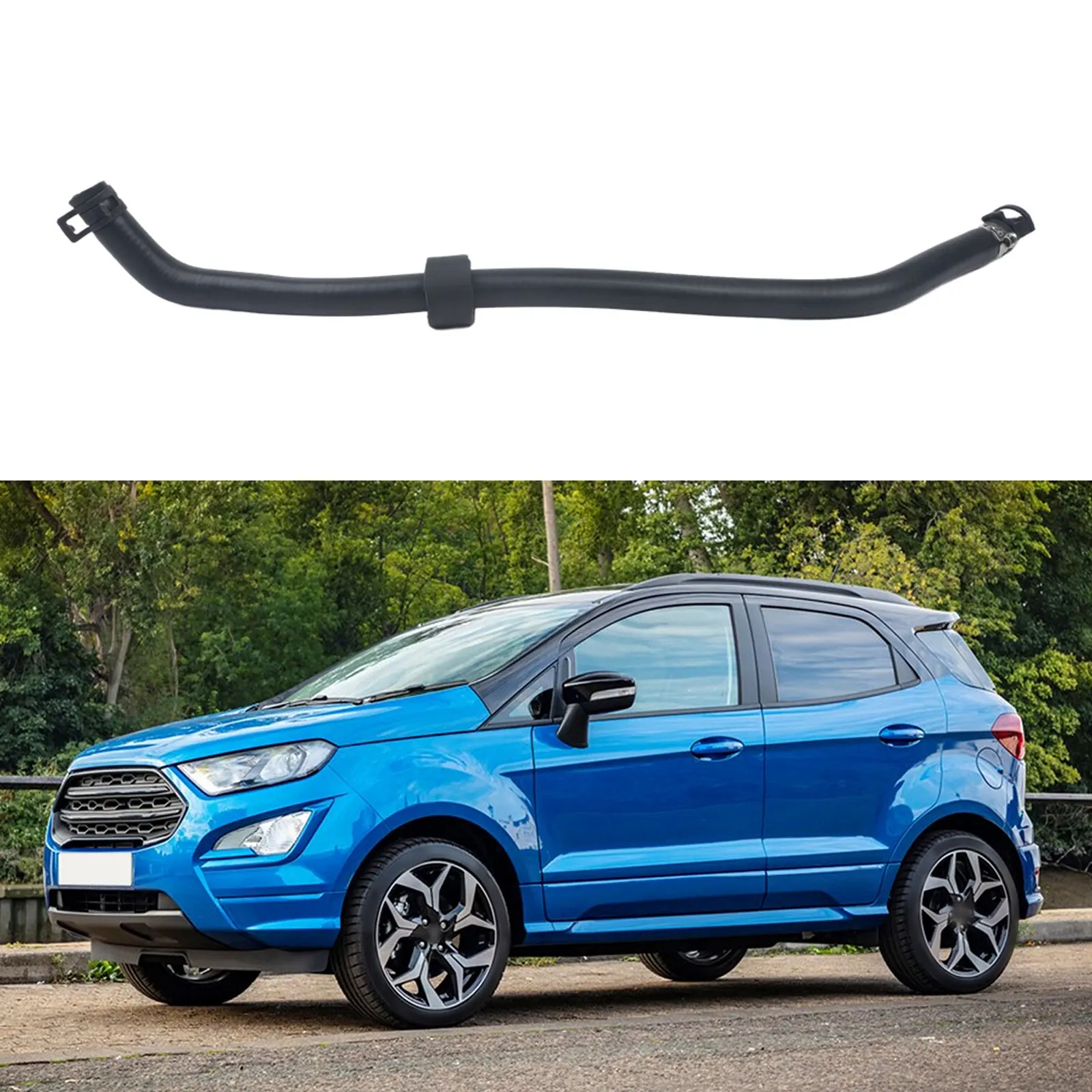 B-Max Hose Coolant Hose For FIESTA VI CB1, CCN OE Replacement Single Piece C1B18C012BD As Shown Engine Cooling System