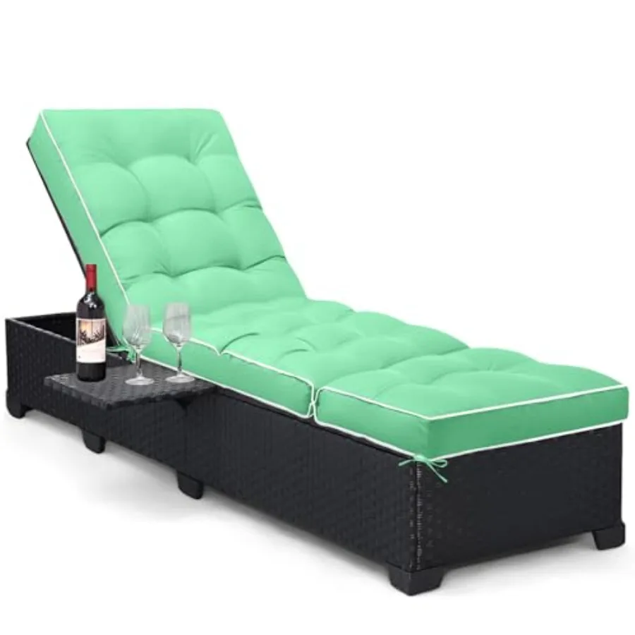 Outdoor Chaise Lounge Chair Cushion Waterproof Non-Slip Patio Chaise Lounge Cushions for Outdoor Furniture Thickened Patio Pool