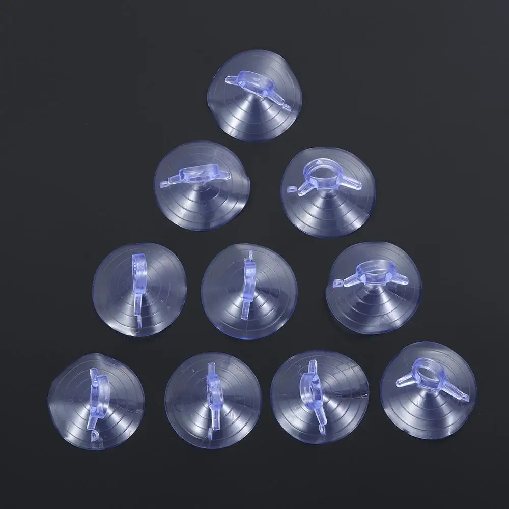 10Pcs Dovetail Suction Cup Hooks Clear PVC Car Sunshade Suction Cup Wall Hanger Bathroom Sucker Rubber Suckers Home Supplies