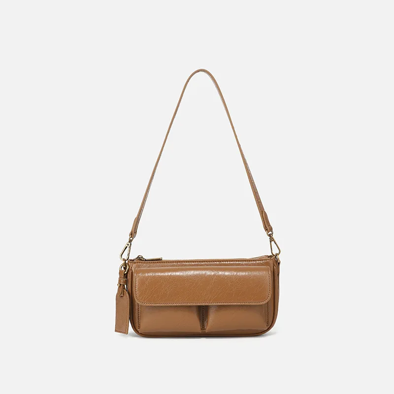 

2025Spring and Summer New Niche Design Exquisite High Sense Fashion Versatile Clamshell Portable Shoulder Crossbody Square Bag