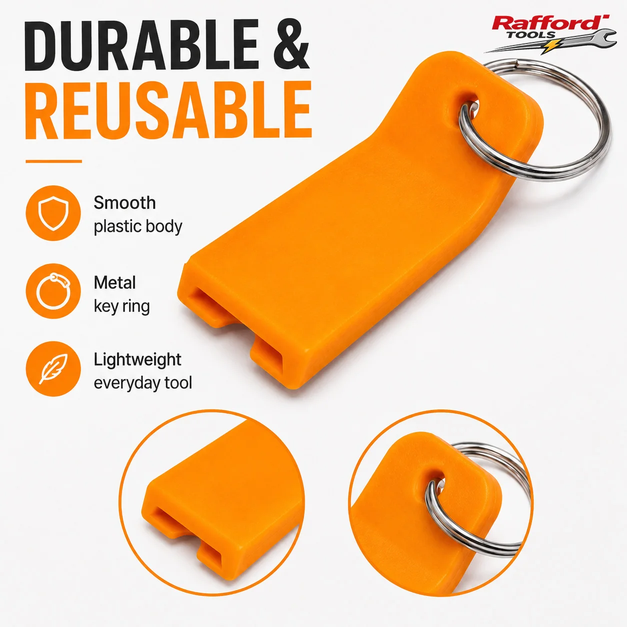 RaffordPortable Beverage Can Opener Keychain - Easy Tab Lifter, Nail-Friendly &Effortless to Use