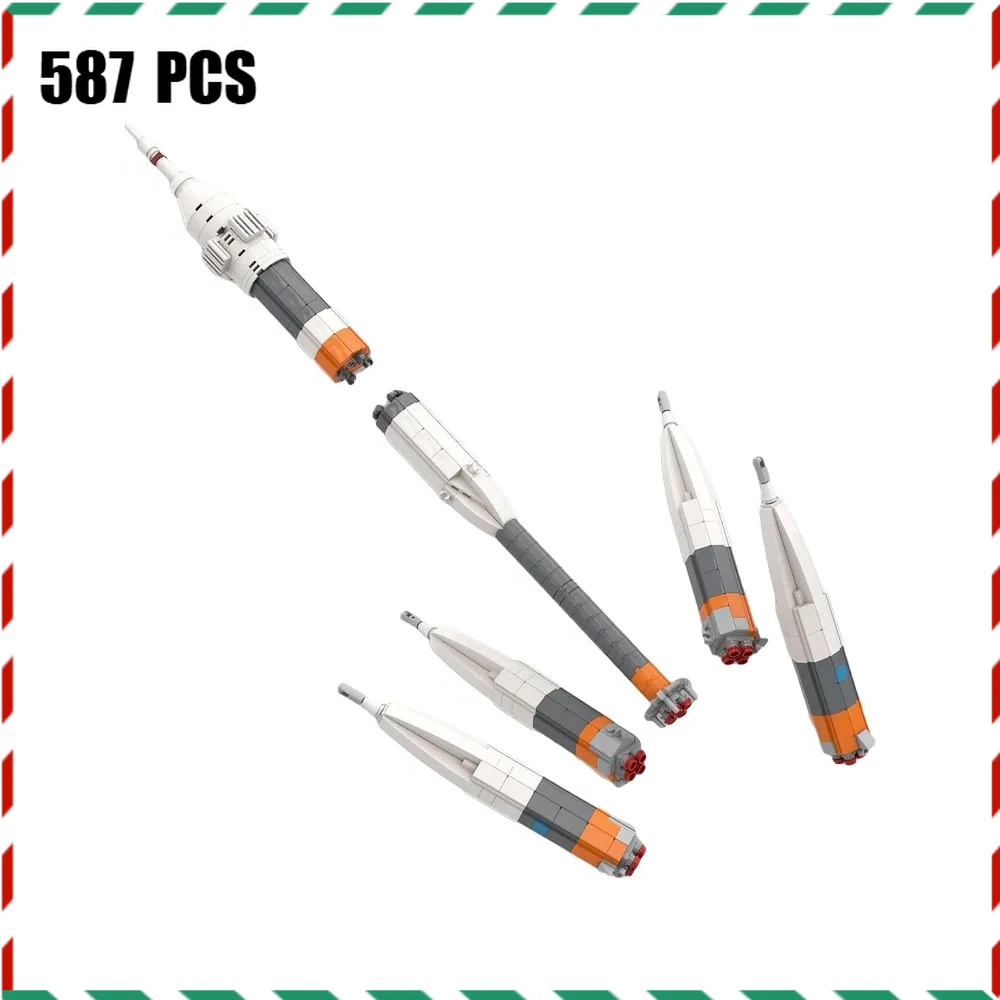 Ultieme Soyuz Rocket bouwsteenset schaal 1:110 - DIY-montagesteen Ruimtelanceringsvoertuig Model Display Kinderen Volwassenen Cadeau