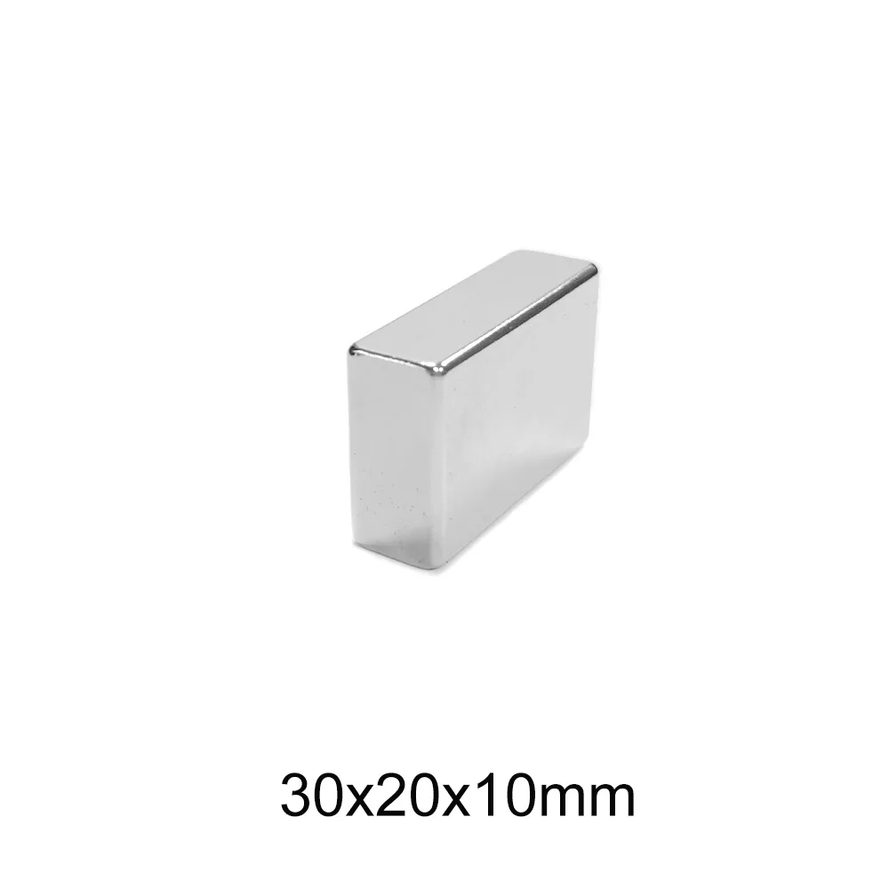 1/2/5/10PCS 30x20x10 Strong Quadrate Neodymium Magnet 30*20*10 Powerful NdFeB Magnet 30x20x10mm N35 Block Rare Earth Magnets