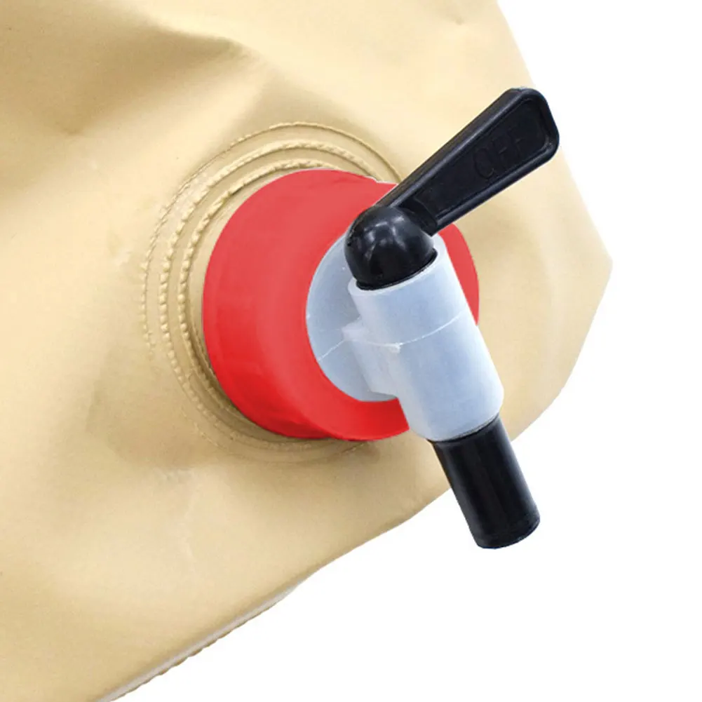 Bolsa de almacenamiento de agua de 10L, cubo plegable portátil con grifo, cubo multifuncional, contenedor de agua para acampar y hacer senderismo