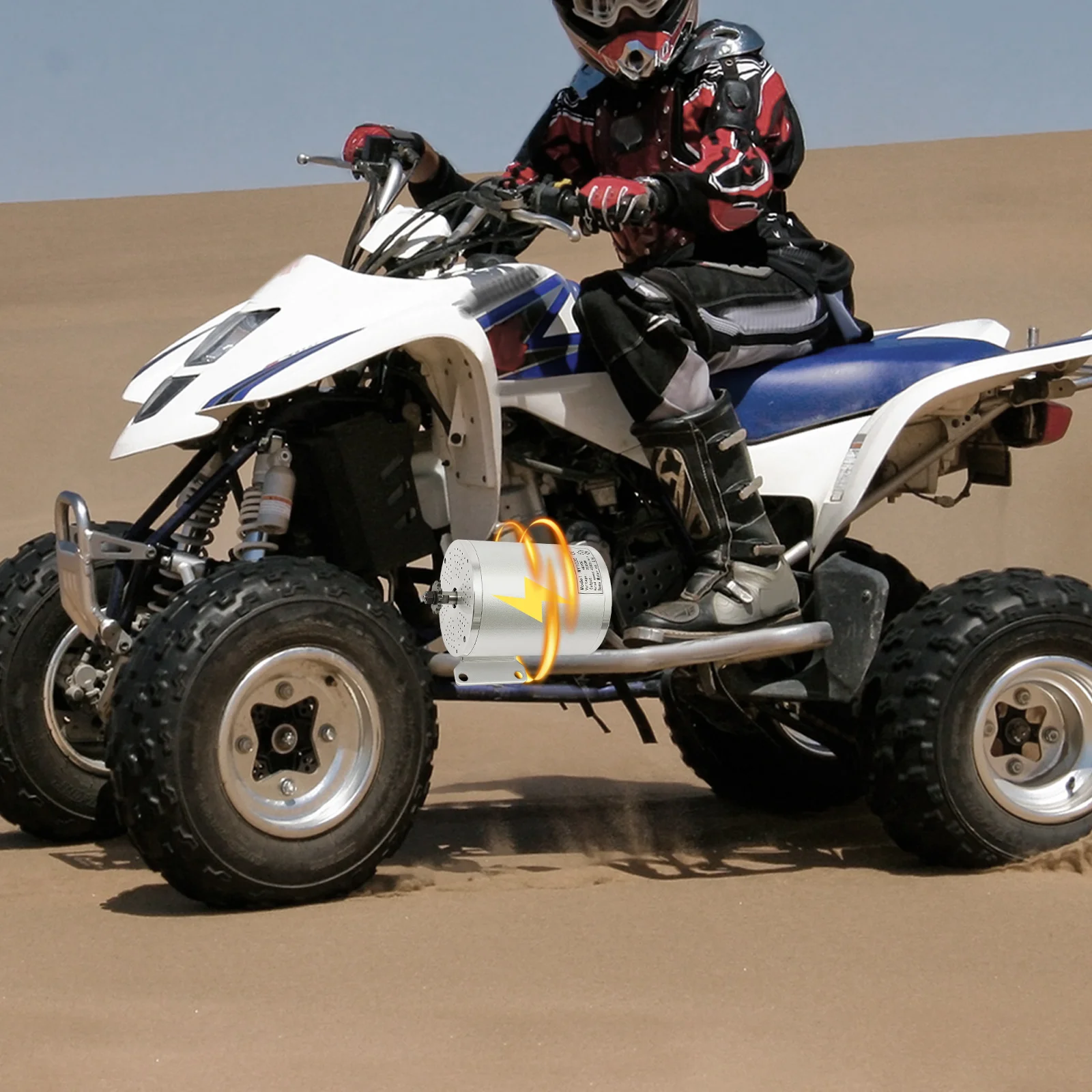 مجموعة محرك تروس بدون فرشاة 48 فولت 2000 وات عالية الأداء، 4300 دورة في الدقيقة مع محرك ووحدة تحكم وسلسلة محرك، لدراجة سكوتر كهربائية #4