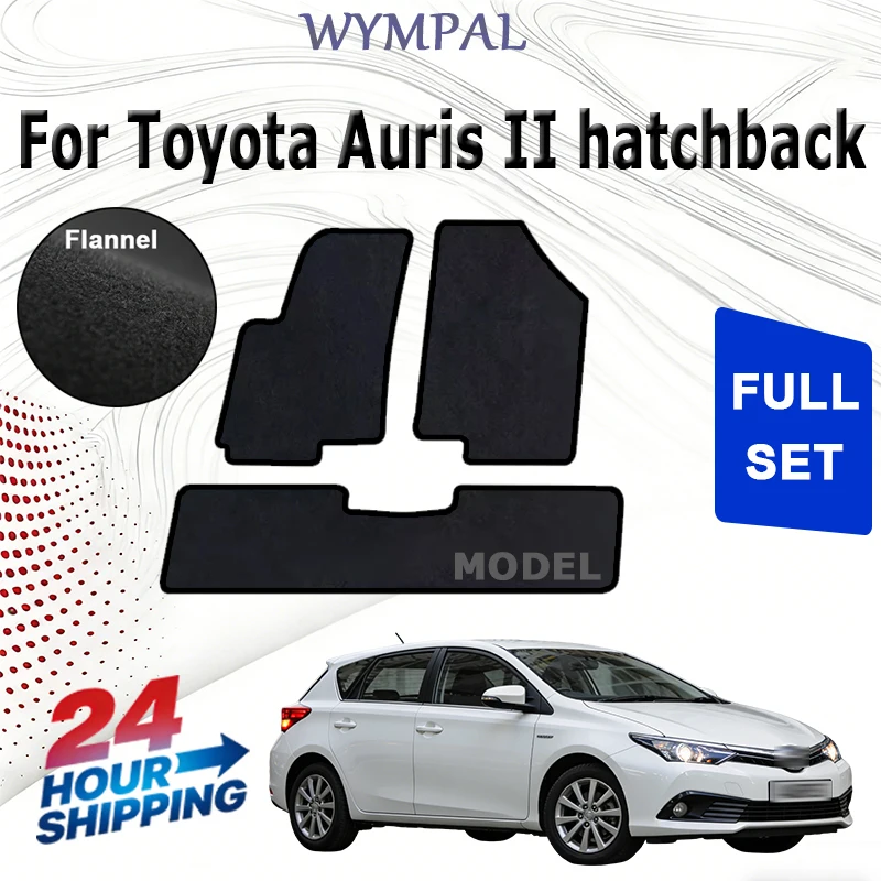 

3D Rubber Car Rugs for Toyota Auris II hatchback (2012-2018) -Black, Fit