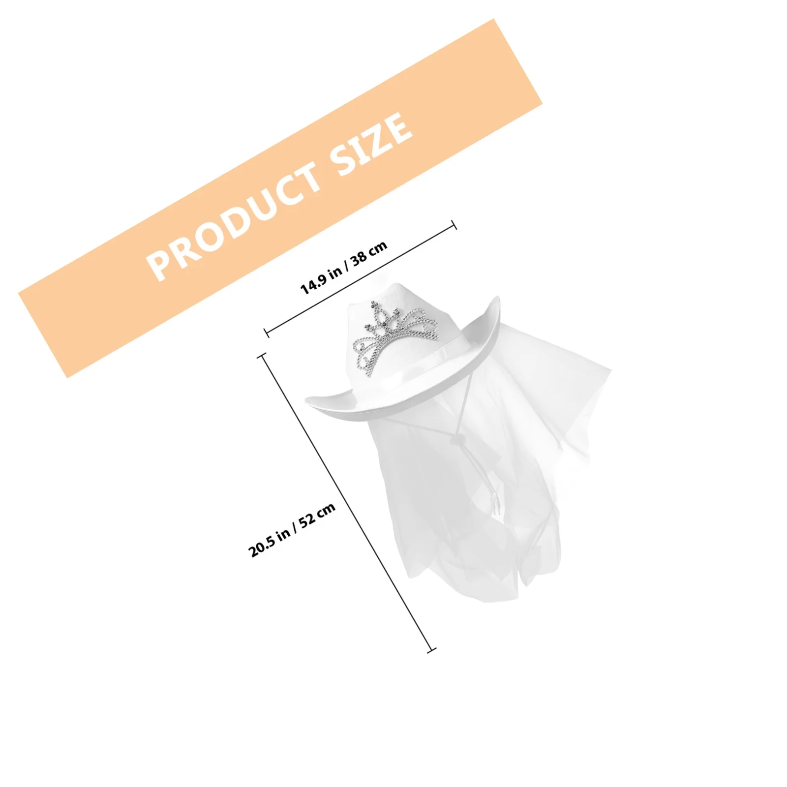 قبعة العروس مع حجاب على طراز راعية البقر، إكسسوار زفاف غربي، تصميم فريد للحفلات، حجاب الزفاف، قبعة العروس العازبة