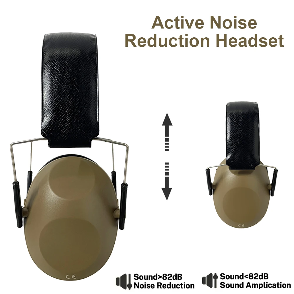 Tactical Noise-Canceling Ear Defenders | Folding Hearing Protection for Hunting & Shooting | Pro-Grade Soundproof Muffs