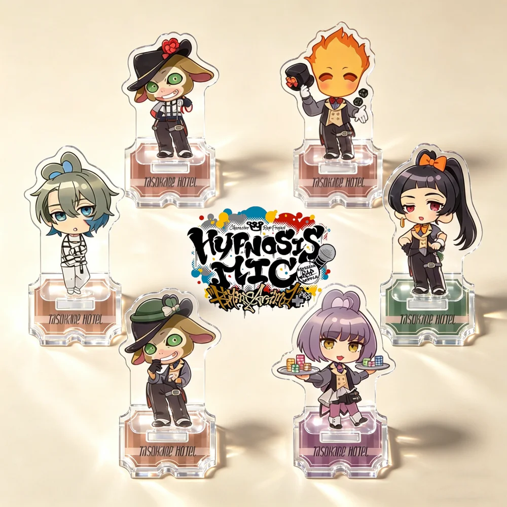 Hypnosis Mic Tasokare Hotel Acrylic Stand Keychain Full Set Q Version Anime Character Collectible Desktop Decor Merch