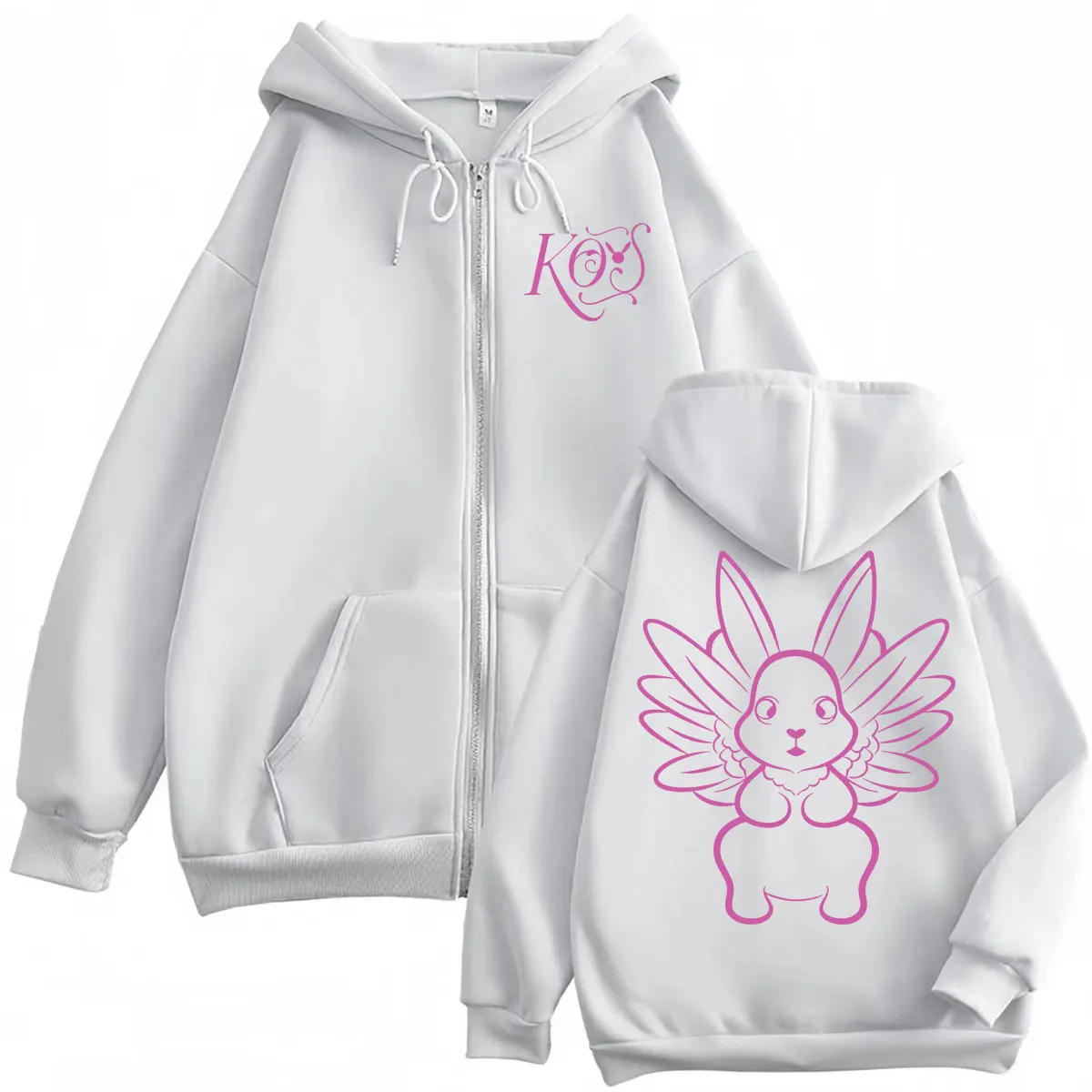 Singer Kenia Os Zipper Hoodies Harajuku Pop Music Merch Zip Up Hooded Sweatshirts Men Women Casual Fashion Oversized Pullovers