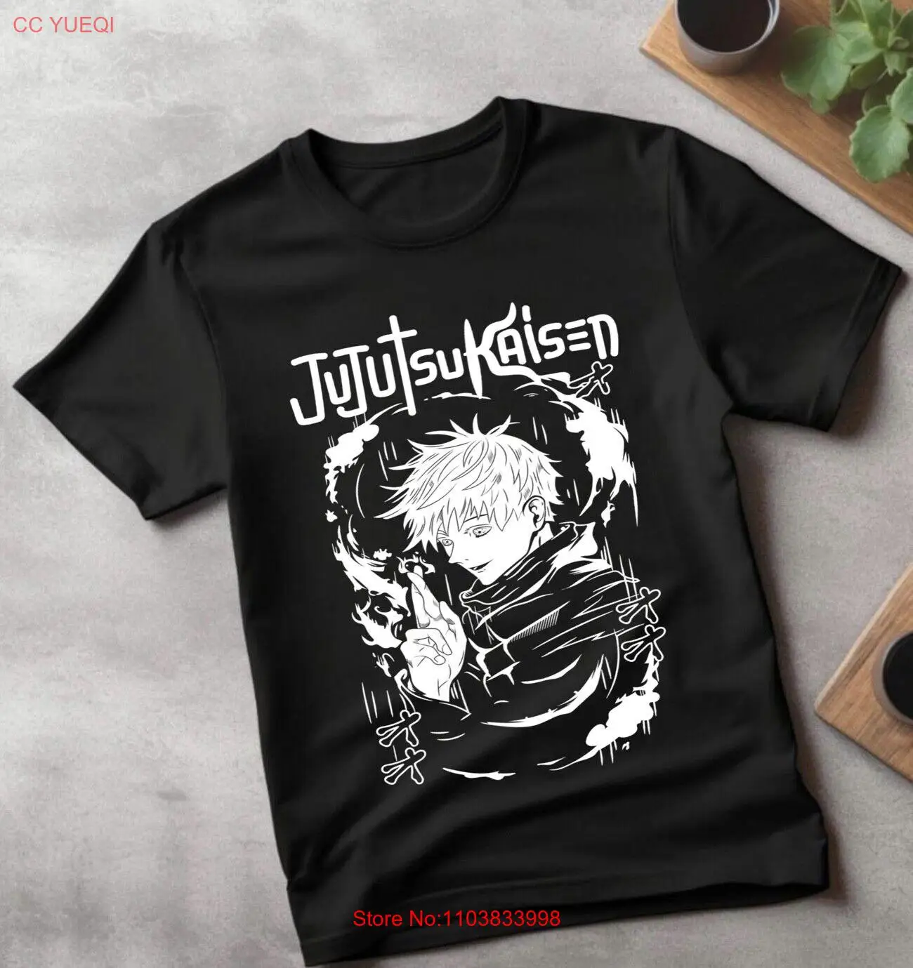 Megumi Fushiguro T-shirt Jujutsu Kaisen Gojo Satoru Horror Gift Shirt , gift for