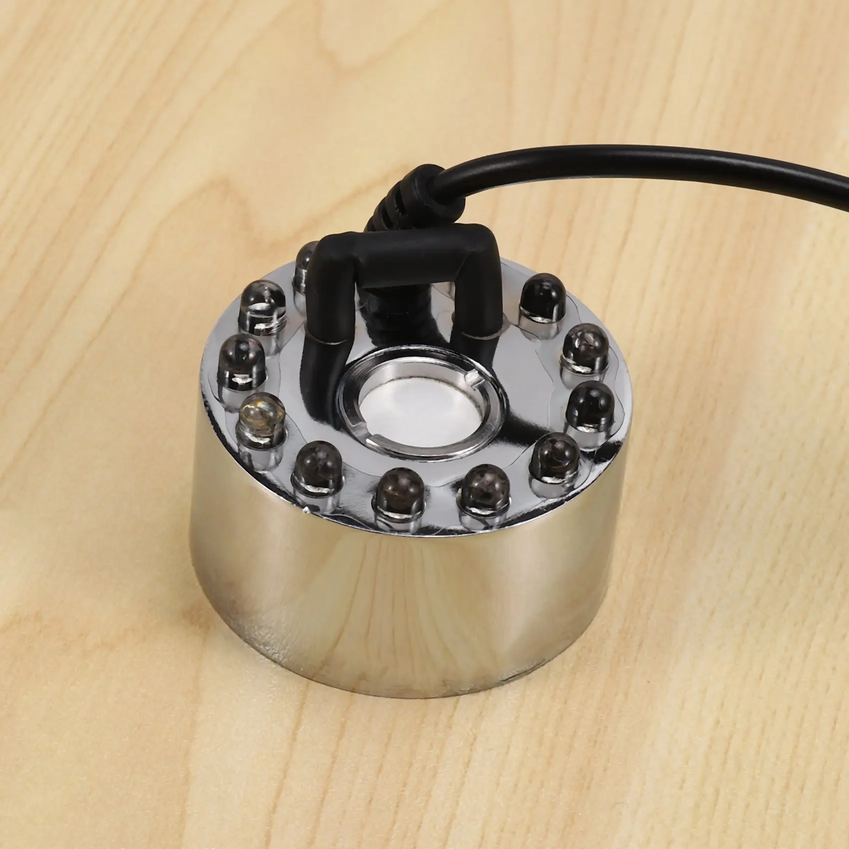 A09G-Máquina de niebla ultrasónica nebulizador fuente de agua estanque 12 LED