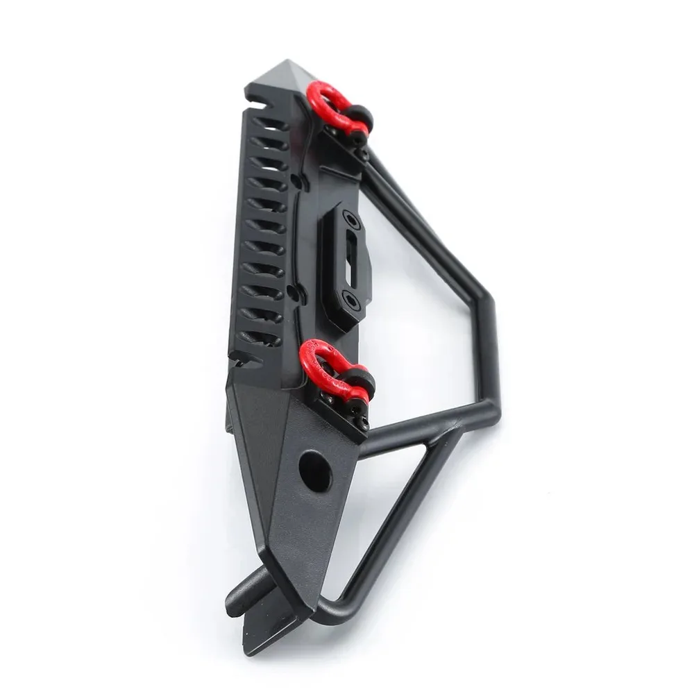 AUSTARHOBBY Front Rear Bumper with LED Light Emulational Spare Tire Carrier for Axial SCX10 1/10 RC Crawler Car Upgrade Parts