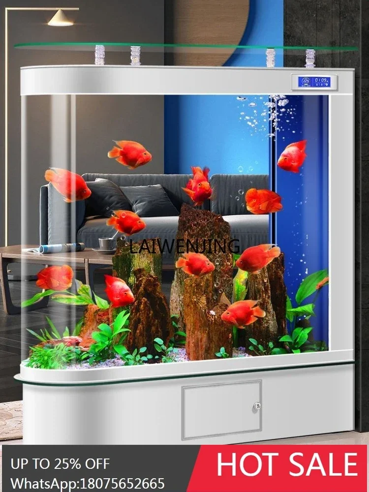 SGF bullet glass ecological screen household automatic water circulation floor fish tank