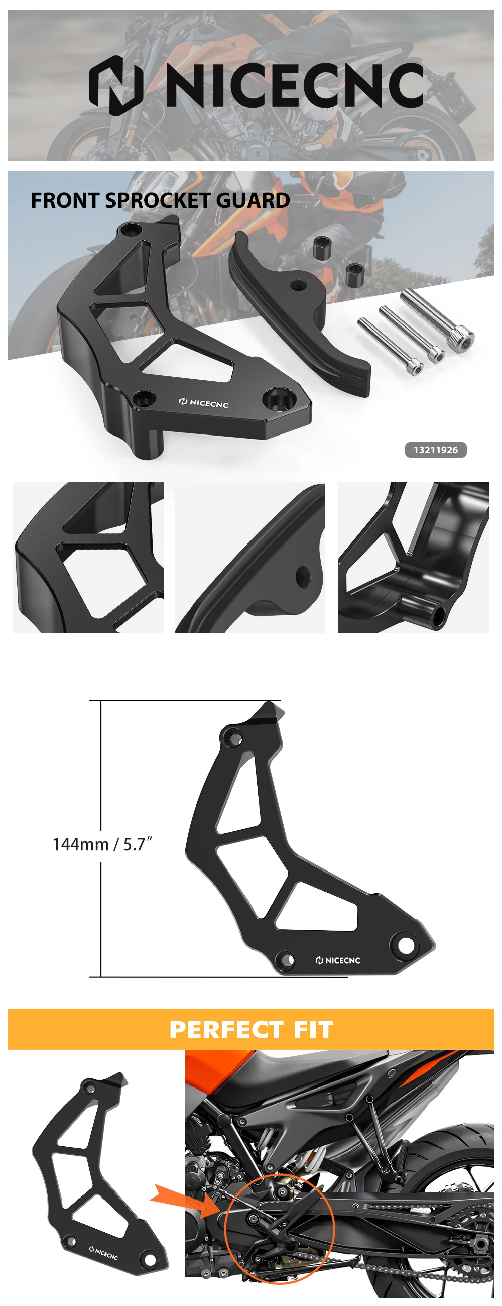 Für KTM 890 Adventure 890 Duke 2021-2023 Ein-Finger-Kupplungshebel Kettenabdeckung 790 Duke 790 Adventure 2019-20 Husqvarna NORDEN 901 – Detail 1