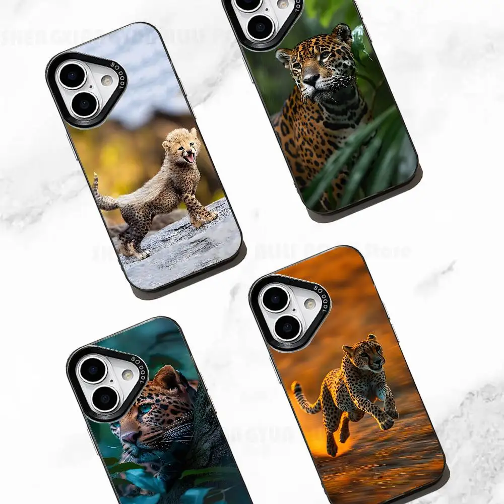 

Animal Cut Cheetah Phone Case For IPhone 17 16e 16 15 14 13 12 11 Pro Max X XR XS MAX Back Cover