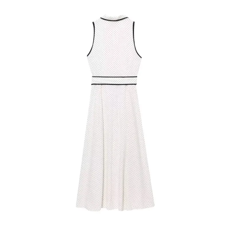 GELITAYIN Abito vintage da donna Vestito estivo Boho Bianco Abiti casual Elegante tendenza festa Midi Donna Summer Resort Beach Holiday