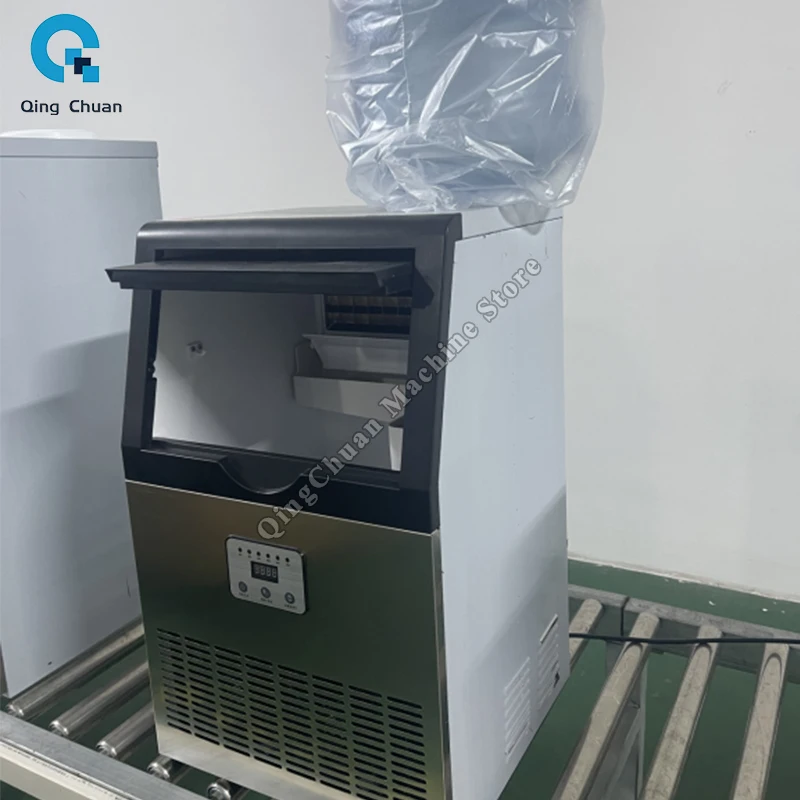 

Льдогенератор большой емкости, маленький, средний, большой, полностью автоматический, машина для изготовления кубиков льда, коммерческий бар, магазин чая с молоком, оборудование для изготовления льда