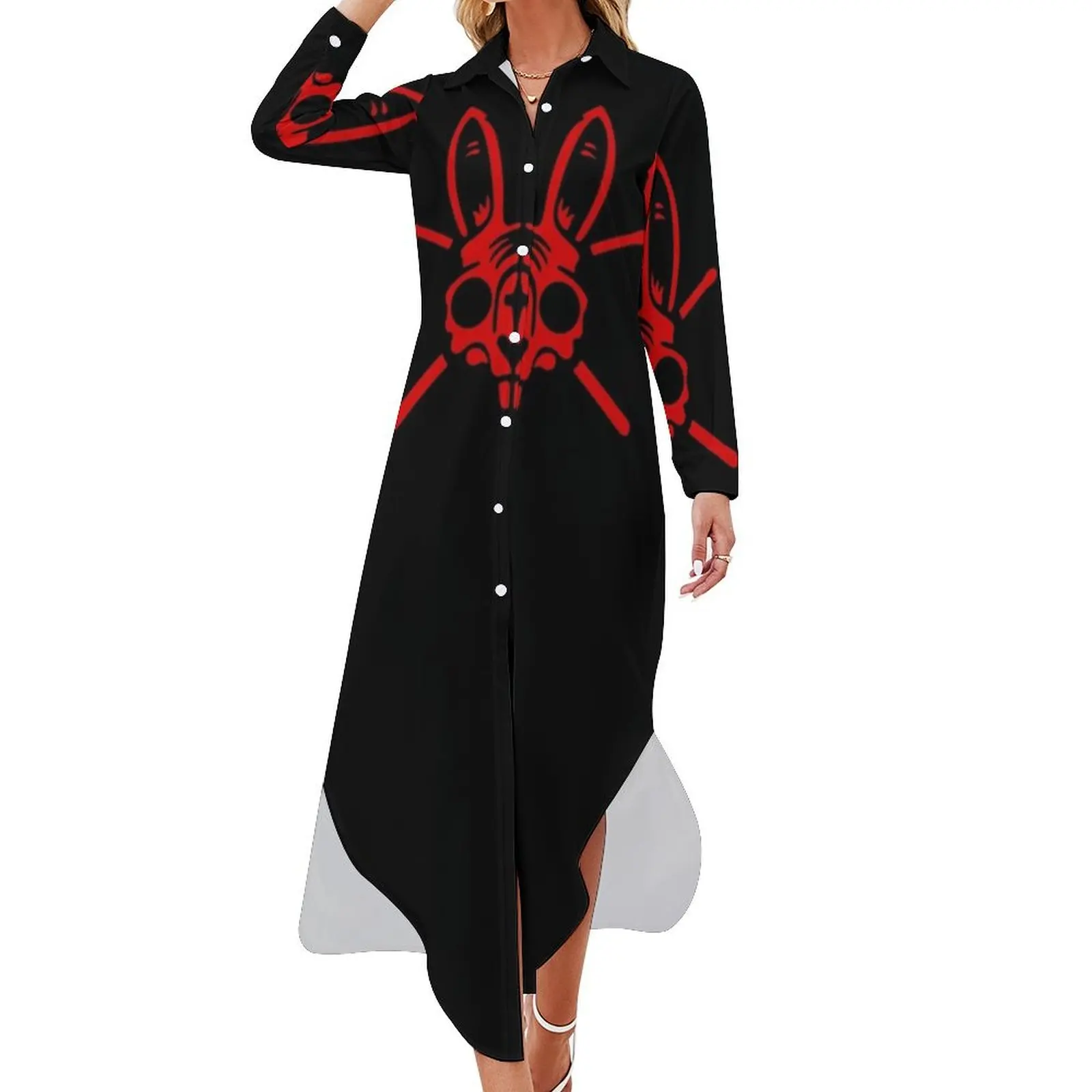 

BUNNY HEAD Long Sleeved Shirt Dress prom dresses 2024 chic and elegant woman dress elegant dress