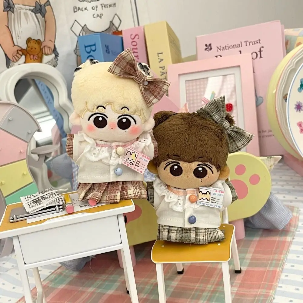 

For 10CM Doll Cotton Doll Rompers Soft Cotton Cartoon Design Plush Doll Outfit Miniature Clothes Cute Mini Doll Clothes