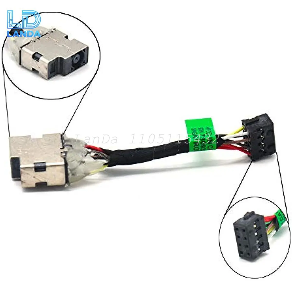 

Сменный разъем питания переменного и постоянного тока, кабель, совместимый с сериями HP 15-F 15-N 15-P 15-K 10-E 15-f 15-f009wm 15-f100dx