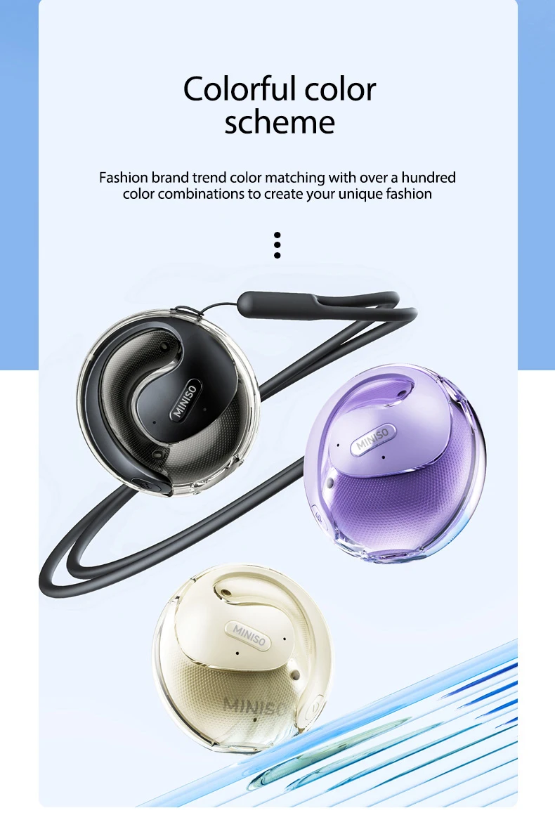 MINISO X15 PRO OWS Bluetooth-Headset 5.4 Bluetooth-Kopfhörer, Knopfsteuerung, Geräuschunterdrückung, Ohr-Hängekopfhörer mit Mikrofon – Detail 15