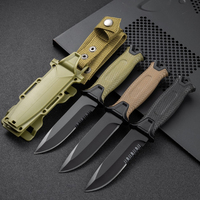 Hot Selling Stainless Steel Outdoor Survival Knife Portable Camping Pocket Knife Military Tactical Self-defense Hiking Knife