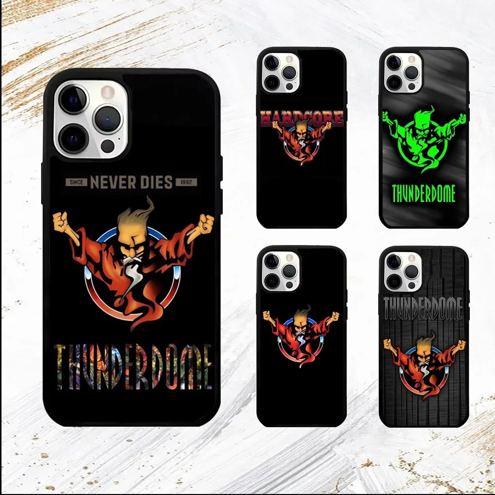 T-Thunderdome H-Hardcore Phone Case For iPhone 16 15 14 13 12 11 Pro Max Plus Mini PC Fashion mirror phone case