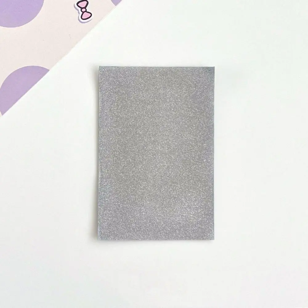 10pcs/set Easy Use Macaron Color Idol Photo Protective Cover Two-layer Pure Color Photo Cards Bag DIY Photo Card Film Idol Photo