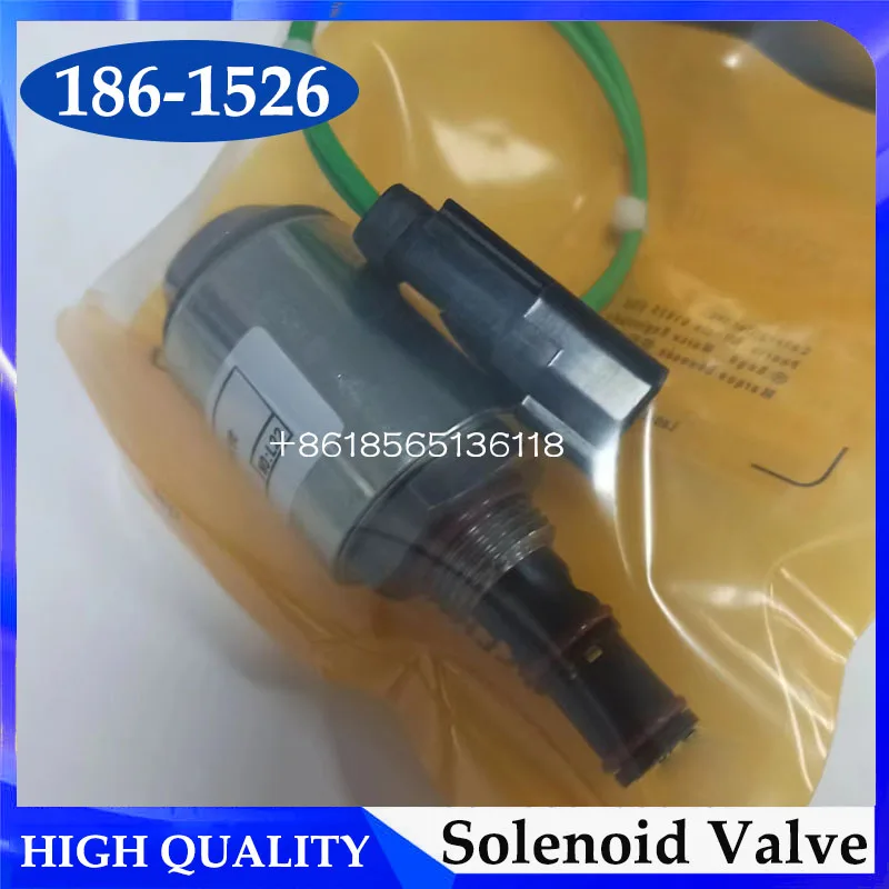 

Excavator Parts 186-1526 1861526 24V Solenoid Valve For 120K 12H 120H 140H 135H 160H D6R D8R Bulldozer Grader Motor