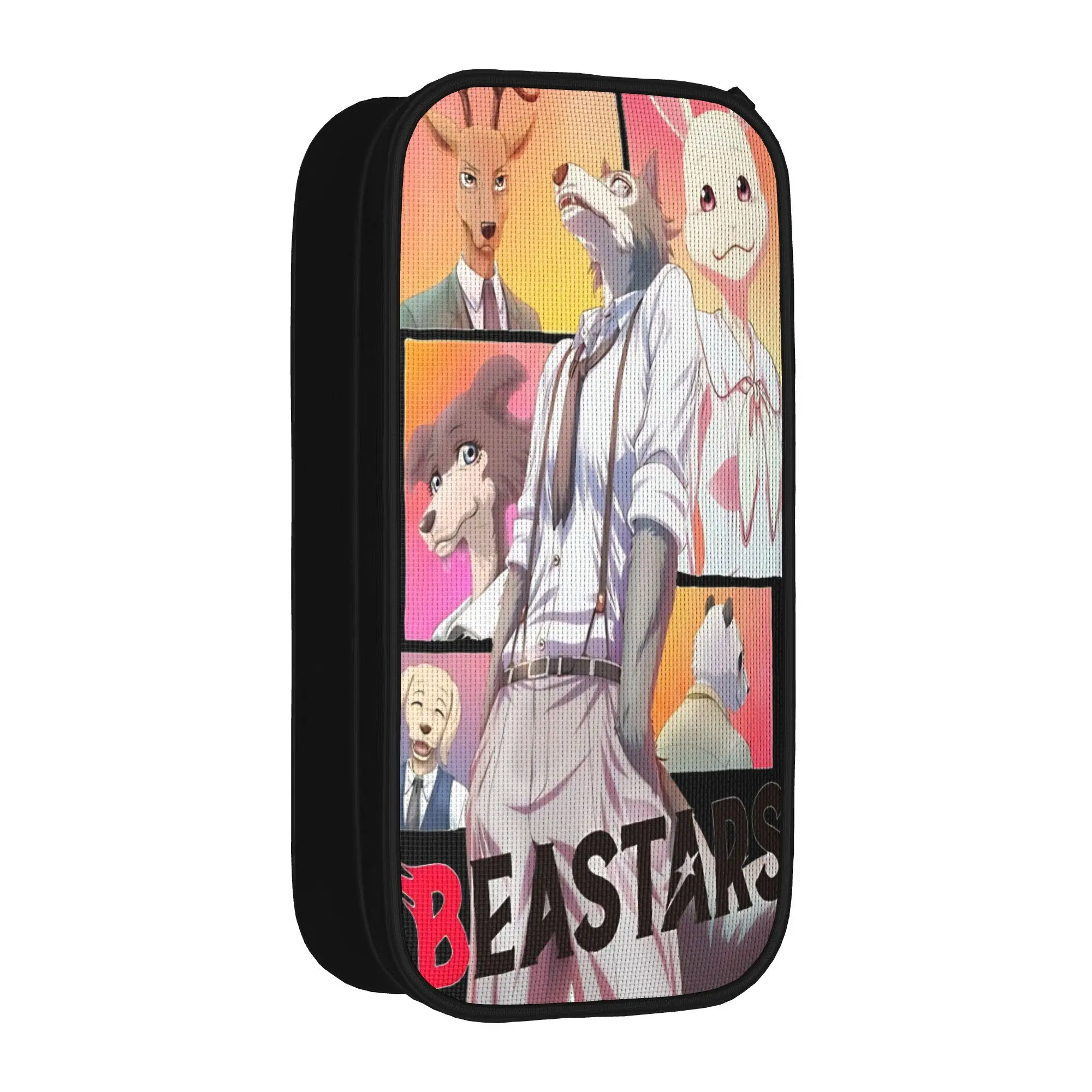 Creative Wolf BEASTARS  Pencil Cases  Pencilcases Pen Big Capacity Bag School Supplies Gifts Stationery