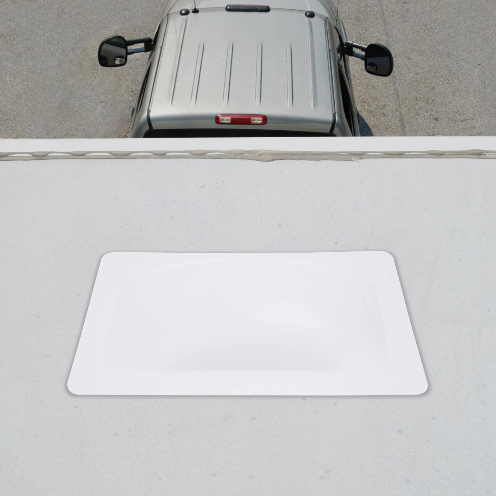 

18*26in RV Skylight Outer Dome RV Skylight Replacement Cover Camper RV Skylight Outer Cover Fit for RVs Campers White/Smoky