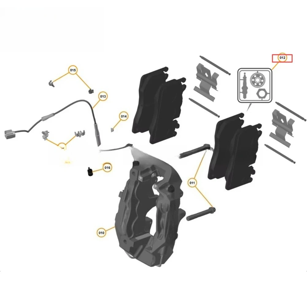 

14CA141CP Brake System Parts Front Carbon Ceramic Brake Pad Set for 720S OEM