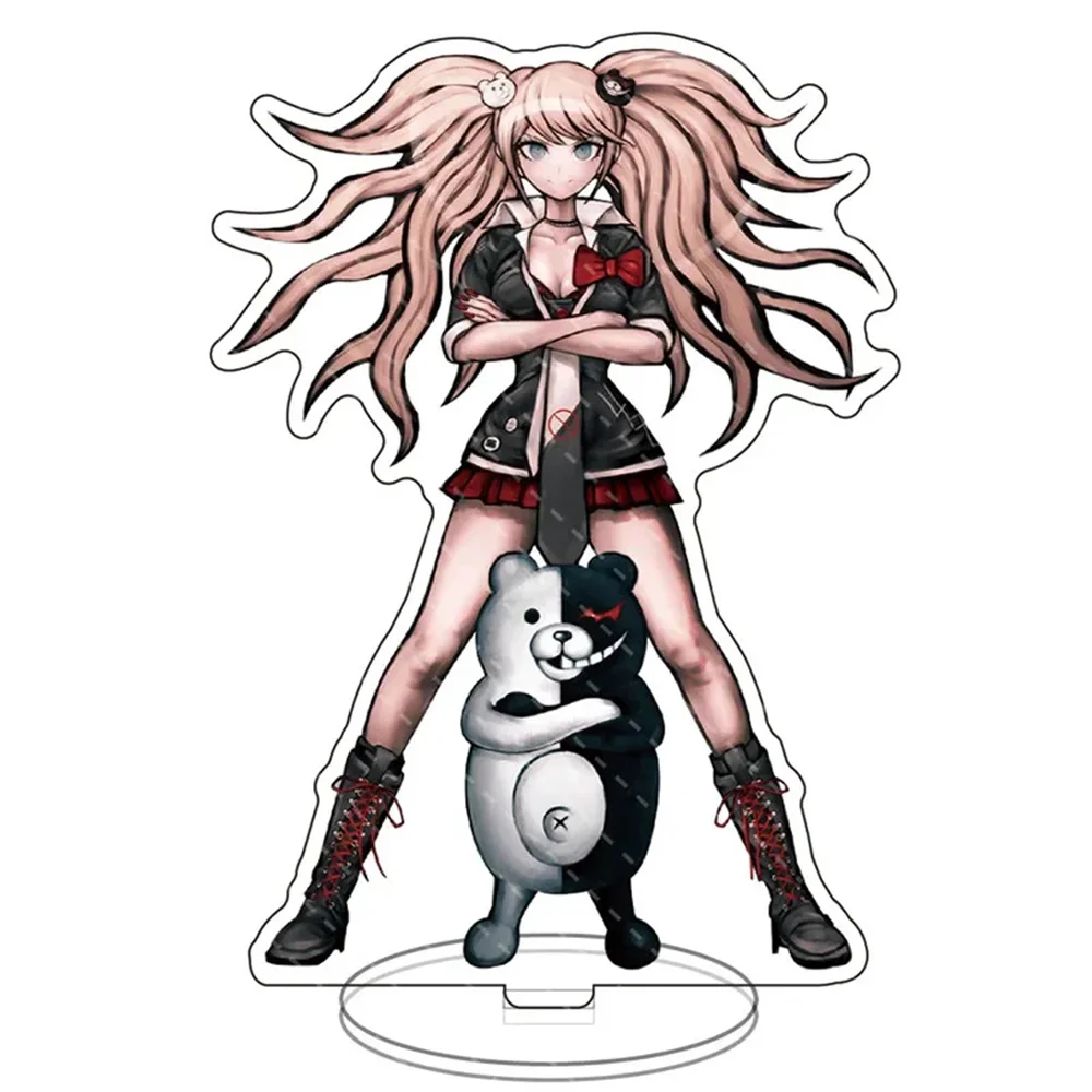 Figura de Anime Dangan Ronpa Danganronpa V3, figurita Trigger Happy Havoc, soporte acrílico, modelo de placa, decoración de escritorio, letrero de pie, regalos