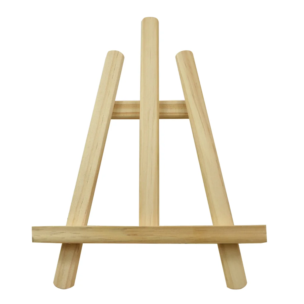 Framed Photograph Display Versatile Table Easel Painting Mini Storage Rack Miniature Stand Bamboo Wooden