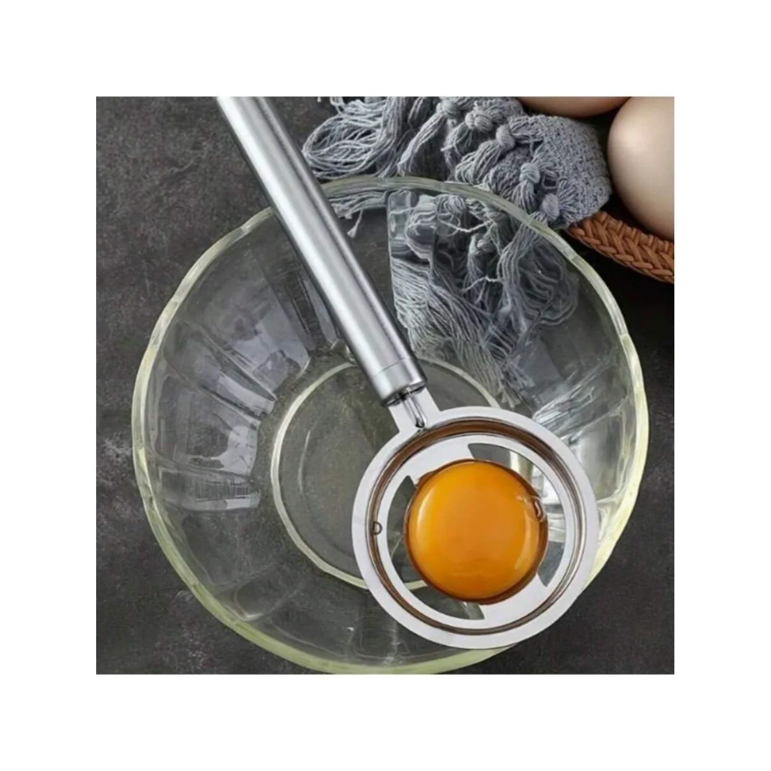 เครื่องแยกไข่ขาวสแตนเลส - เครื่องกรองที่รวดเร็ว ทนทาน ไม่ต้องห้ามสําหรับการทําอาหารและการอบอย่างดี