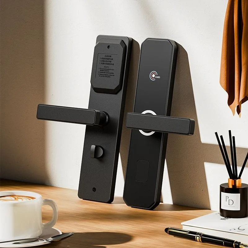 Hotel Door Lock Hotel Magnetic Card Rental Room Password Lock Wooden Door Apartment Electronic Induction