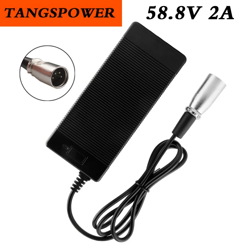 

58.8V 2A Li-ion Battery Charger 52V 14S 2A Lithium Battery pack Chargers Fast Chargeing