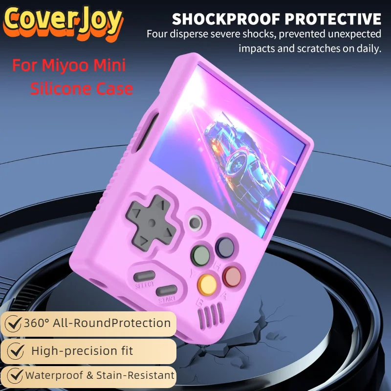 CoverJoy untuk MIYOO MINI Casing Penutup Pelindung Silikon Konsol Game Genggam Penutup Kulit Pelindung Lembut Tahan Benturan Antiselip