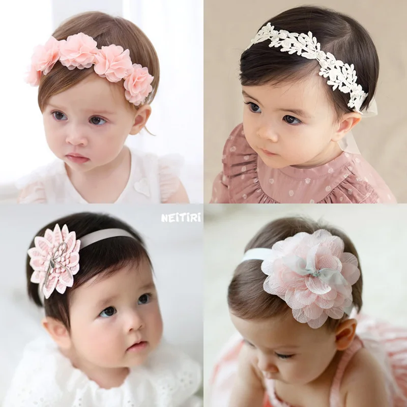 Baby Headband Flower Girls Bows Toddler Hair Bands for Baby Girls Kids Headbands Turban Newborn Haarband Baby Hair Accessories