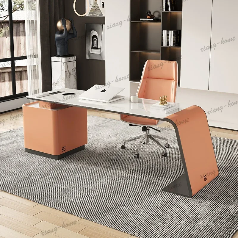 FG Manager Strong Executive Office Desk Wood Storage Cheap Modern Executive Office Desk Luxury Large Tisch Small Spaces Furnitur