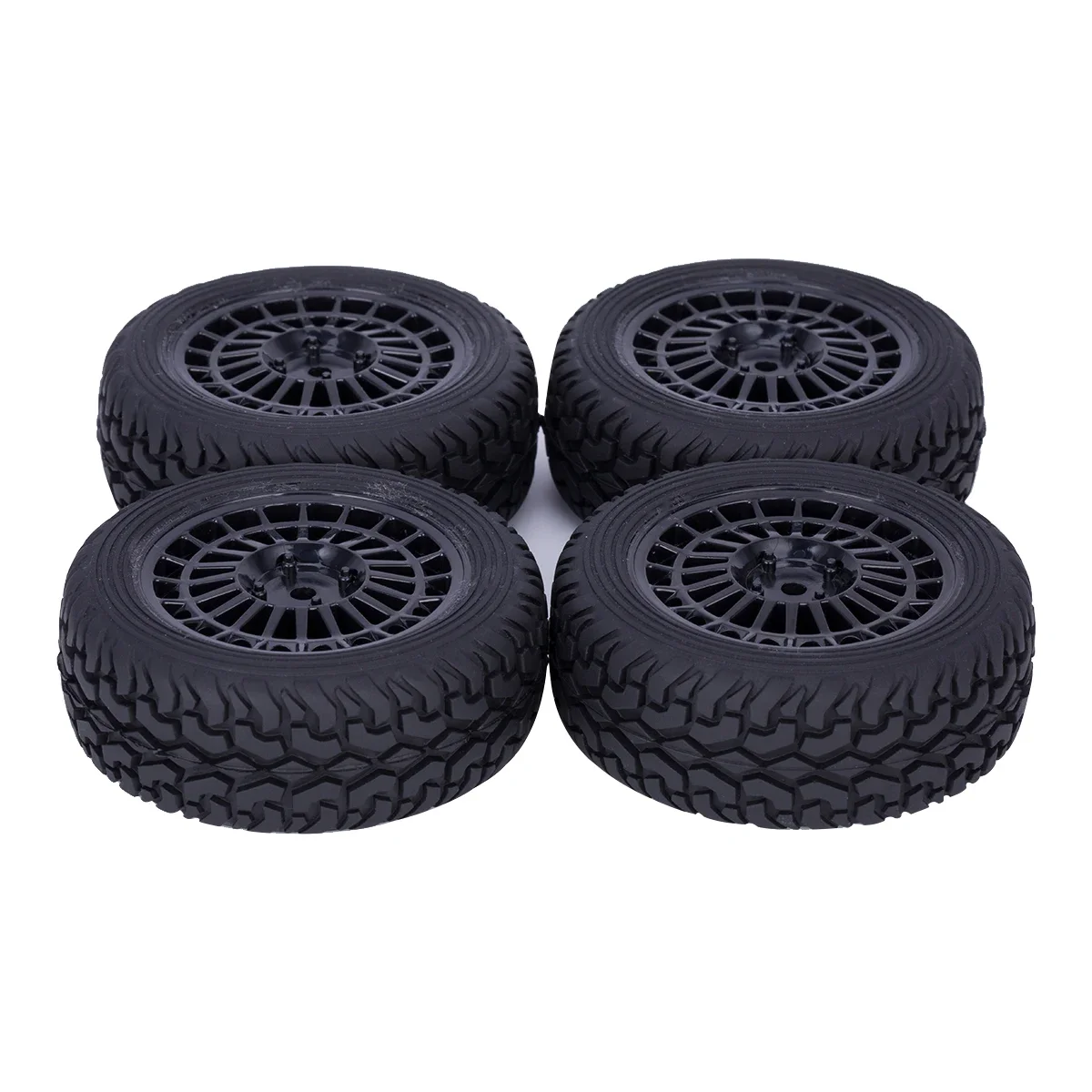 75mm Glued On Road Tyre Plastic Wheels Rim for 1/10 1/14 1/16 RC Rally Racing Tamiya TT01 TT02 144001 HSP HPI Upgrades Parts