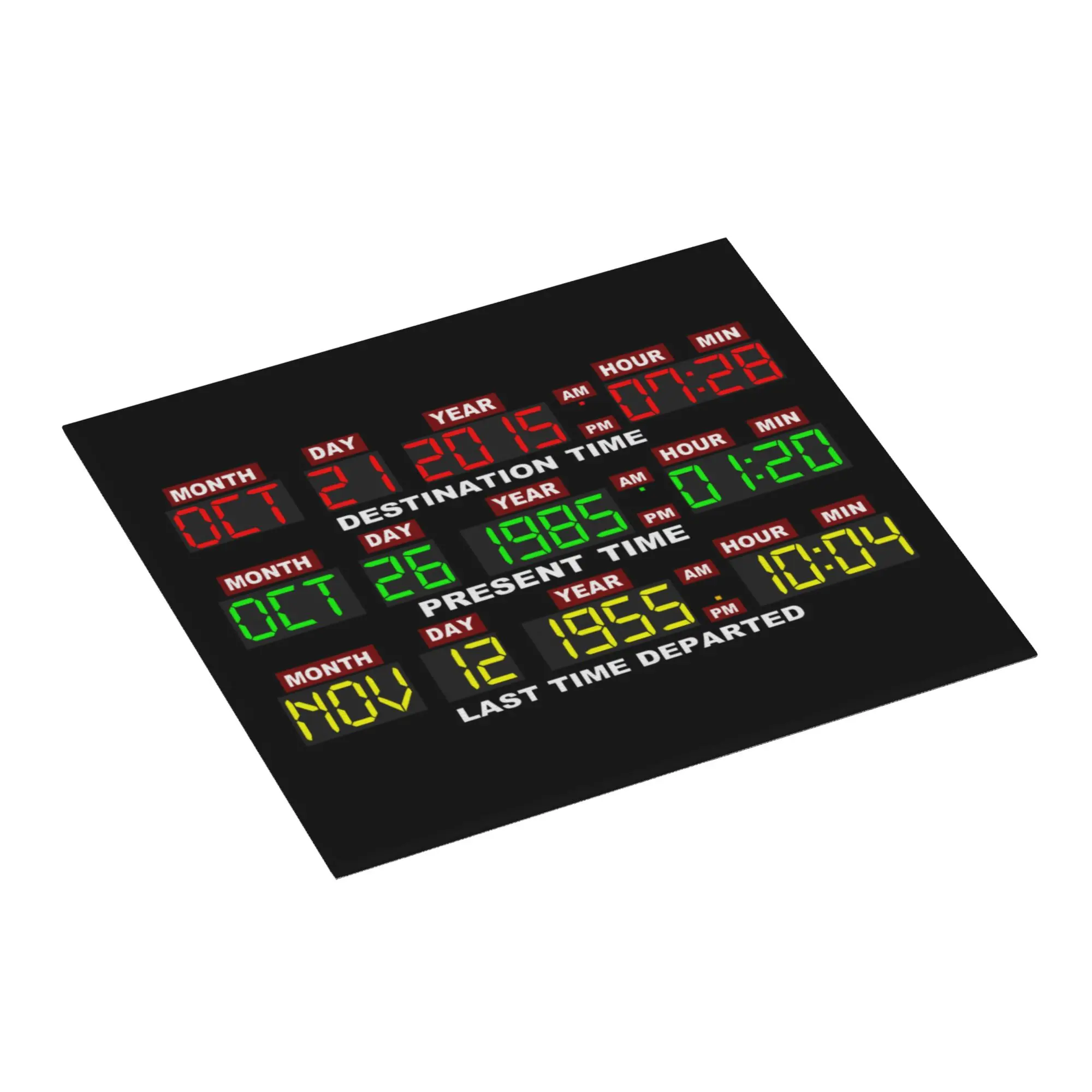 Time Circuits On Non Slip Kitchen Counter Protector Mat Barware Tableware Reusable Back To The Future Drying Mat For Kitchen