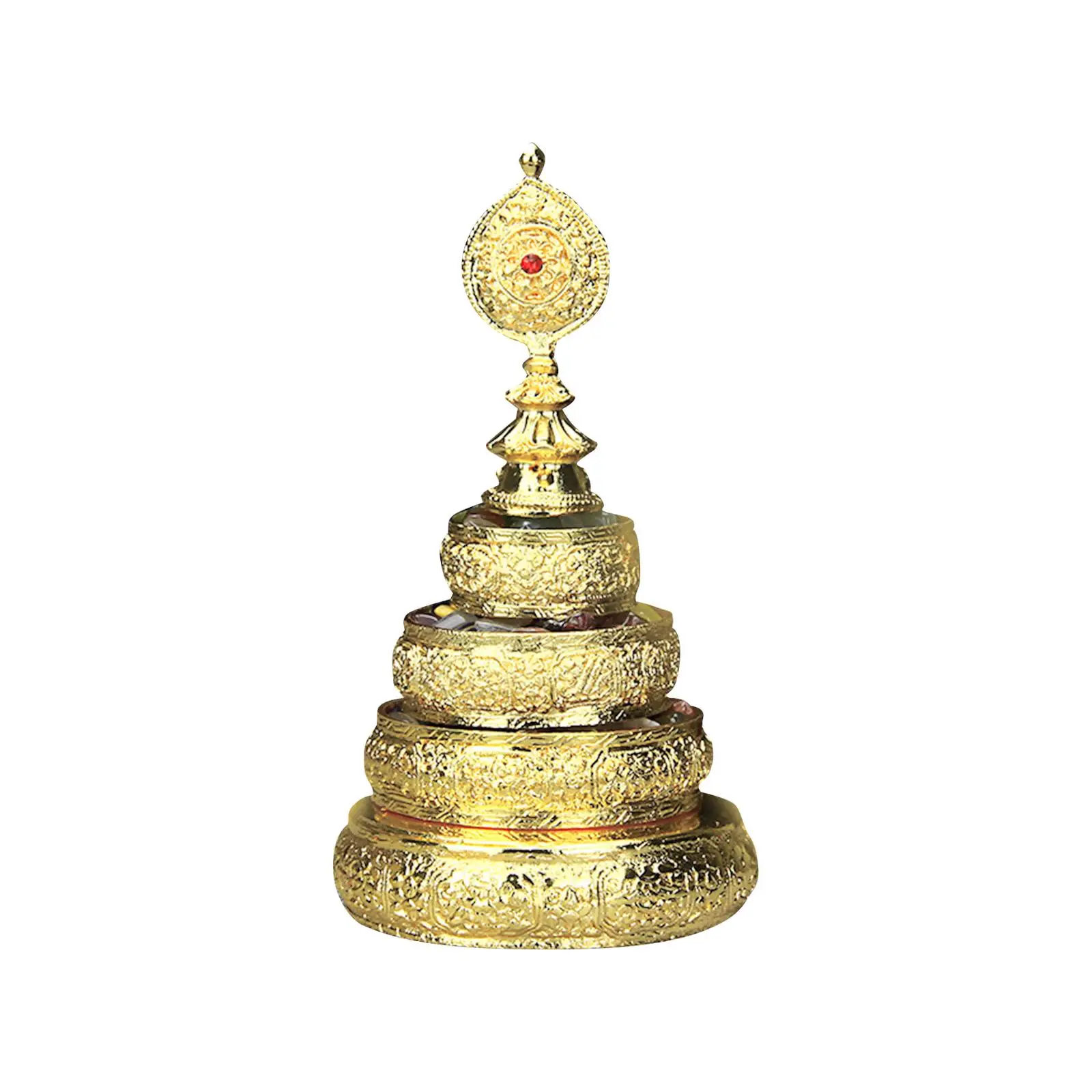 Tibetan Mandala Offering Carving Symbols Shrine Room Desk Mandala Tray