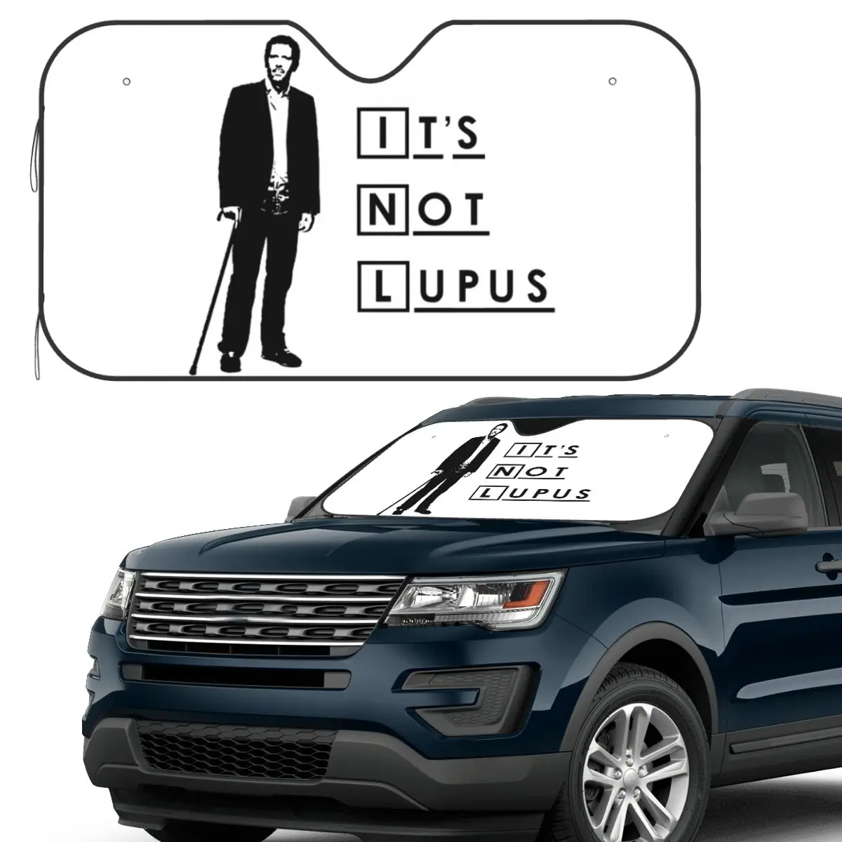 

Dr House - It's Not Lupus Sunshade Windscreen Car Front Windshield Window Sun Visor Accessories Covers